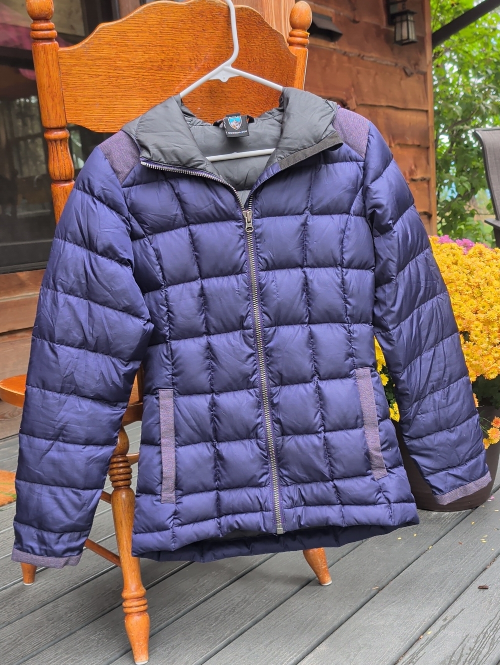 Kuhl Plum Down Puffer Jacket with Textured Accents